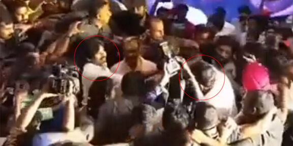 Pawan Kalyan Shake Hand to Kodali Nani