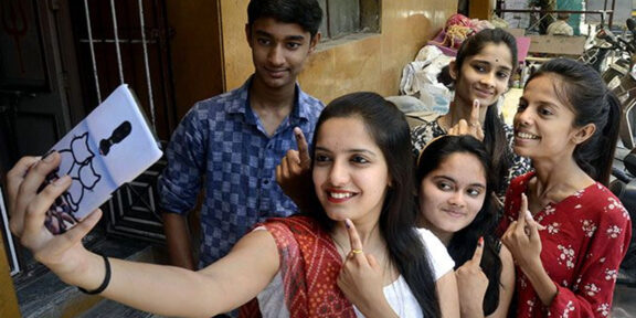 Selfie in Voting Booth